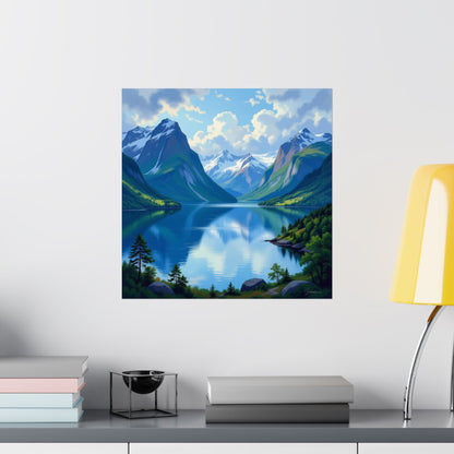 Posters - Landscape Norwegian Fjords