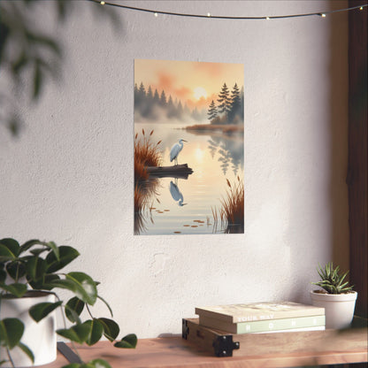 Digital download Posters - Nature-Inspired Tranquil Landscape Art Wall Decor