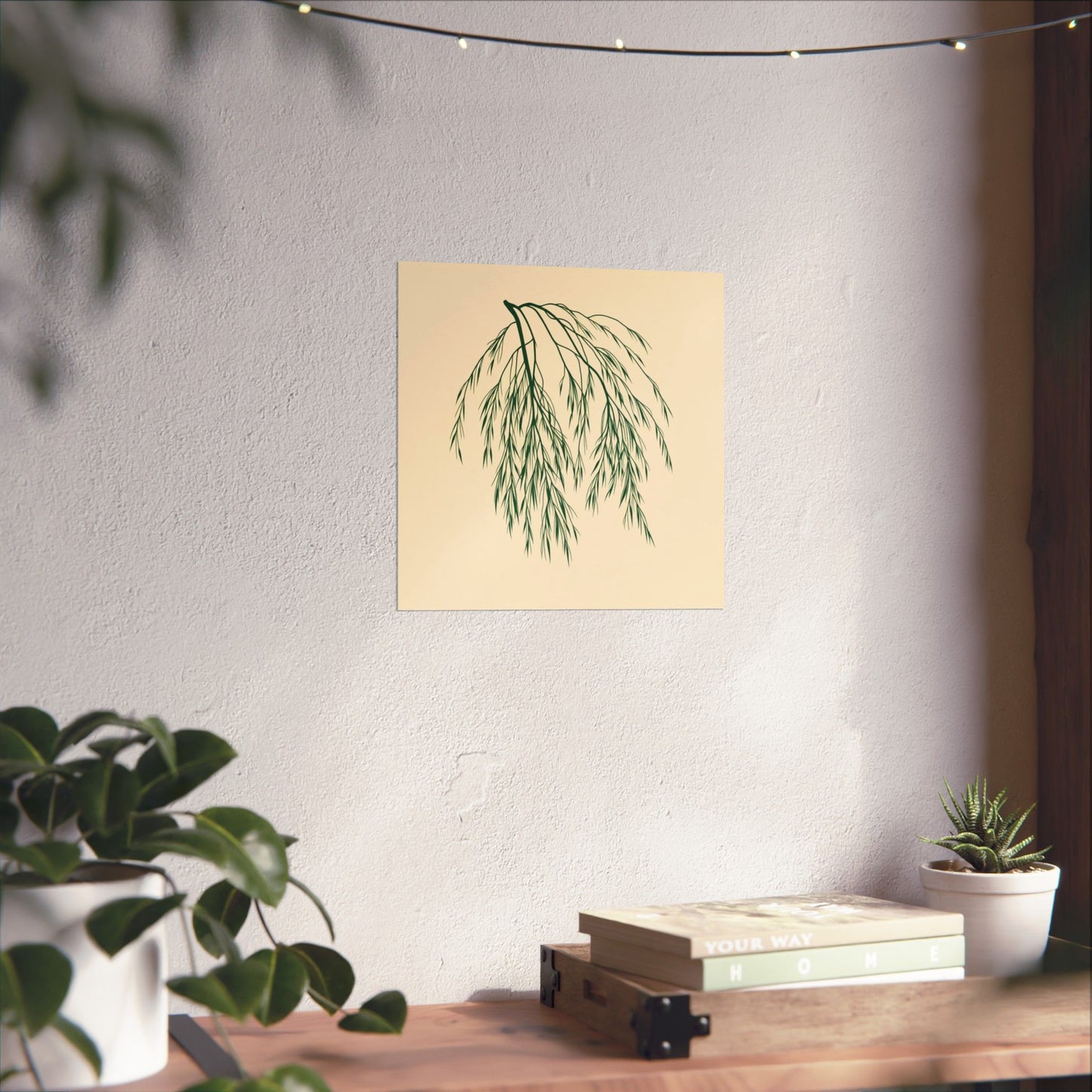 Poster - Willow Leaves Design