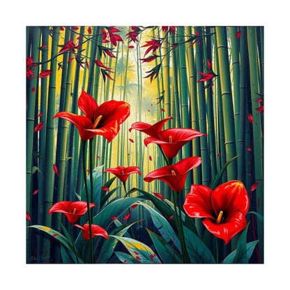 Póster de arte mural floral vibrante, decoración natural, estética del hogar, regalo para ella, arte mural bohemio, decoración primaveral del hogar.
