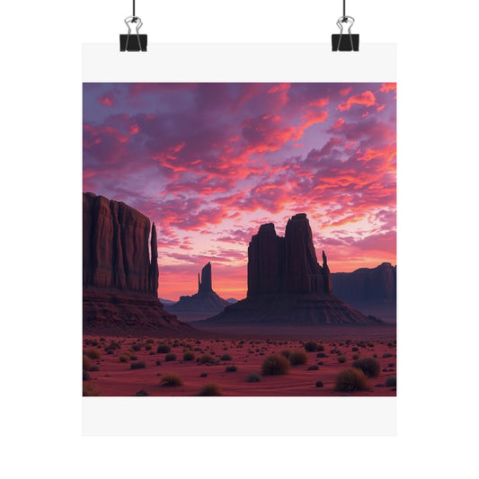 Digital download Sunset Desert Poster