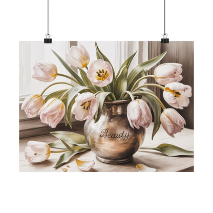 Digital download antique Tulips Poster