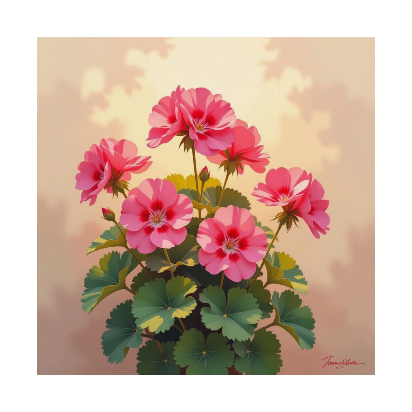 Digital download Poster - Geraniums