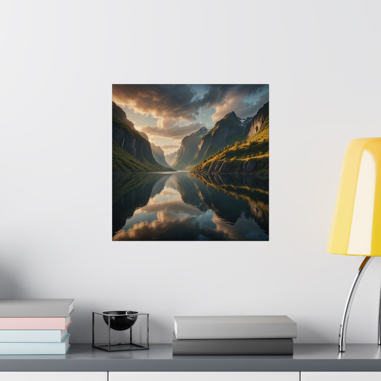 Digital download Posters - Landscape Norwegian Fjords
