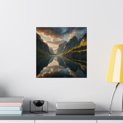 Digital download Posters - Landscape Norwegian Fjords