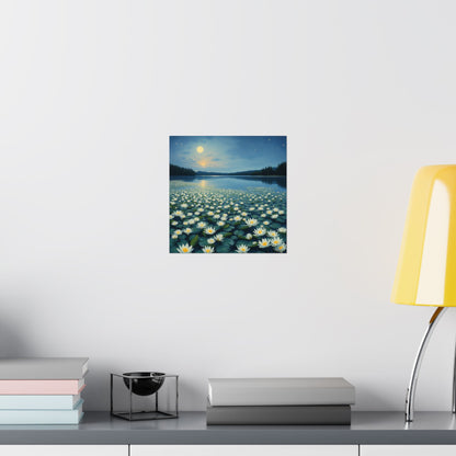 Póster de naturaleza serena, decoración del hogar, arte mural relajante, regalo para amantes de la naturaleza, decoración para espacios de meditación, impresiones de paisajes florales