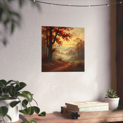 Digital download Posters - Autumn Landscape Matte Fall Decor