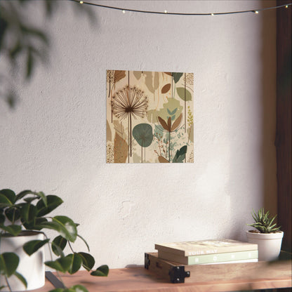 Botanical Art Poster, Nature Wall Decor, Minimalist Home Decor, Floral Prints for Living Room, Modern Wall Art, boho wall art