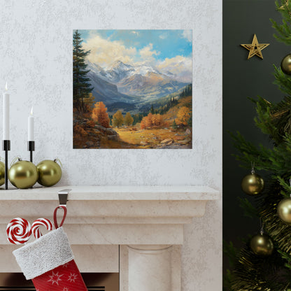 Posters - Scenic Mountain Valley Landscape