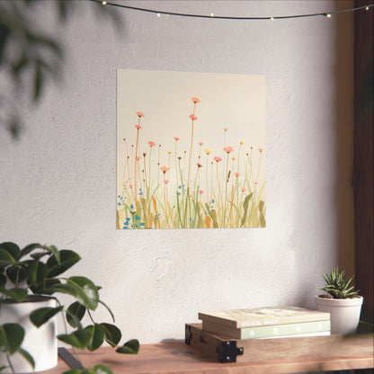 Digital download Floral Wall Art Print, Beautiful Matte Vertical Posters, Home Decor, Spring Decor, Gift for Her, Minimalist Unframed Art