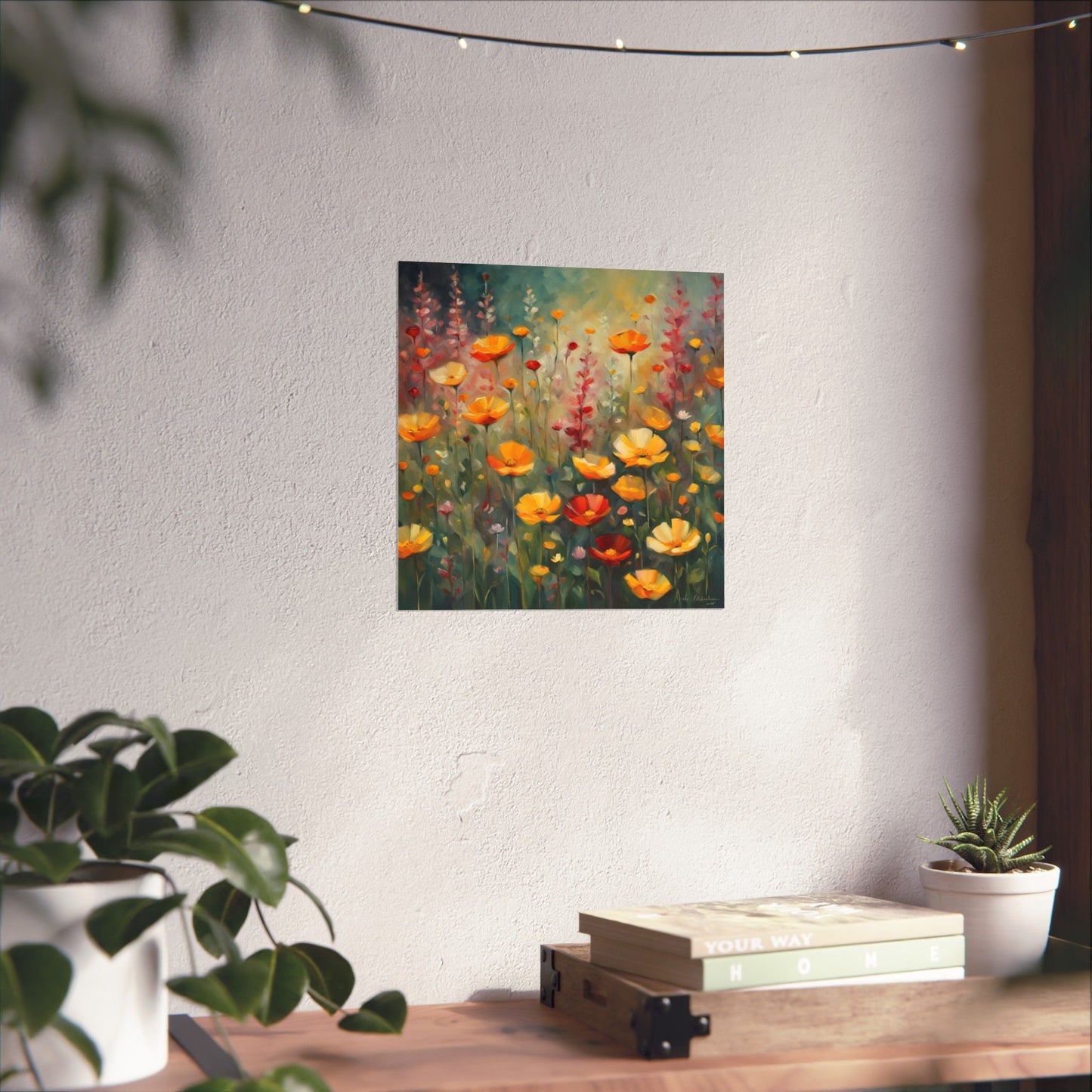 Digital download Poster Wild Flowers Impressionist Style
