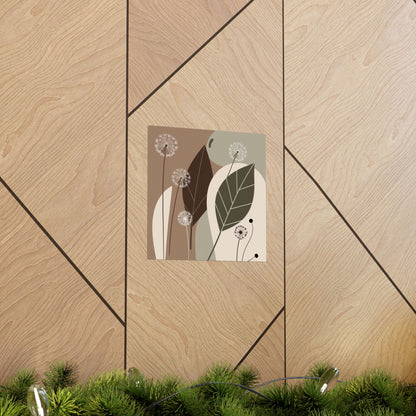 Descarga digital: impresiones artísticas botánicas mate, decoración moderna del hogar, arte mural minimalista, decoración ecológica, regalo para amantes de la naturaleza, arte mural bohemio.