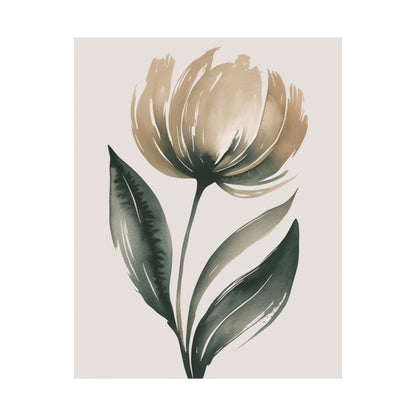Téléchargement numérique : affiche florale élégante et mate, art mural minimaliste, décoration d'intérieur, cadeau pour elle, art mural de bureau, art inspiré de la nature