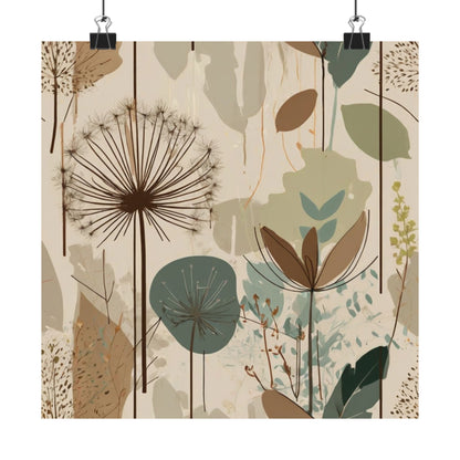 Botanical Art Poster, Nature Wall Decor, Minimalist Home Decor, Floral Prints for Living Room, Modern Wall Art, boho wall art