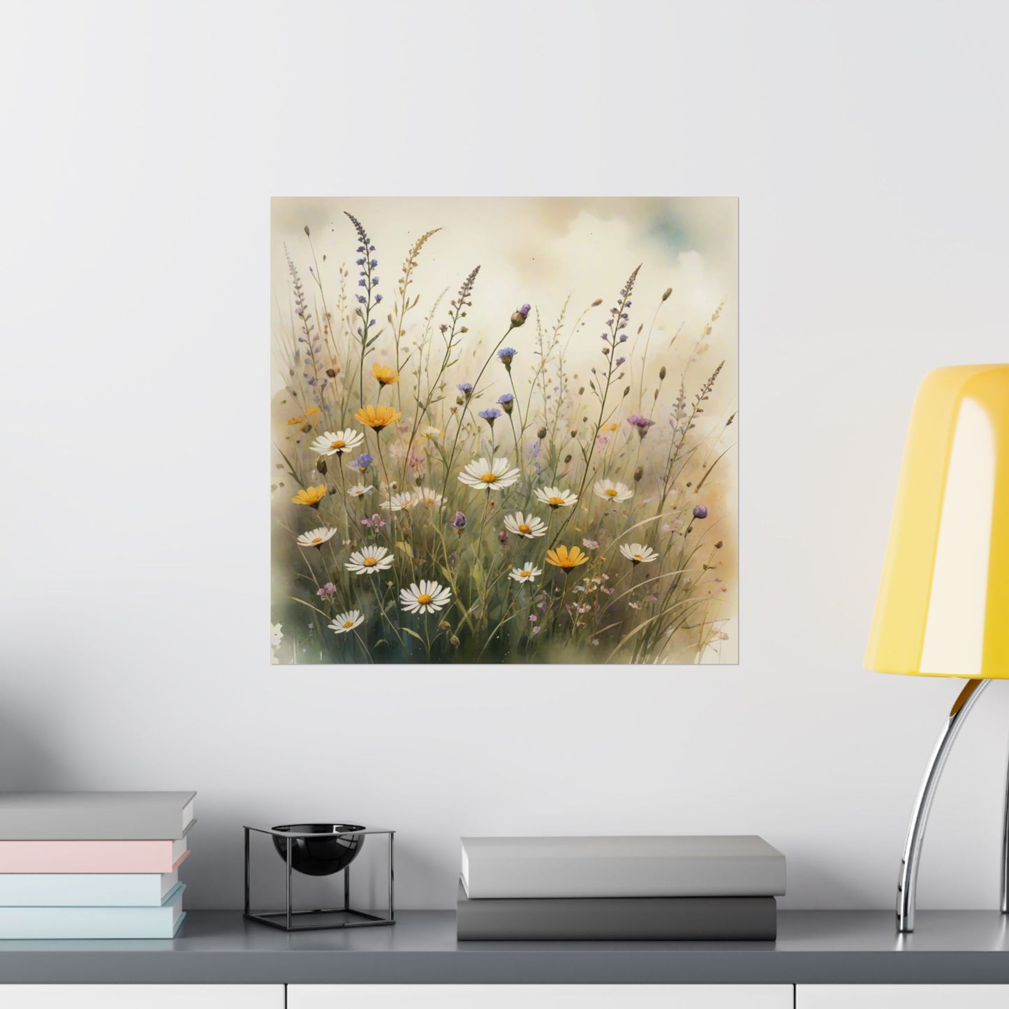 Descarga digital: Póster de naturaleza serena, arte mural floral, decoración de olivar, impresión botánica, estética del hogar, decoración de sala de estar.