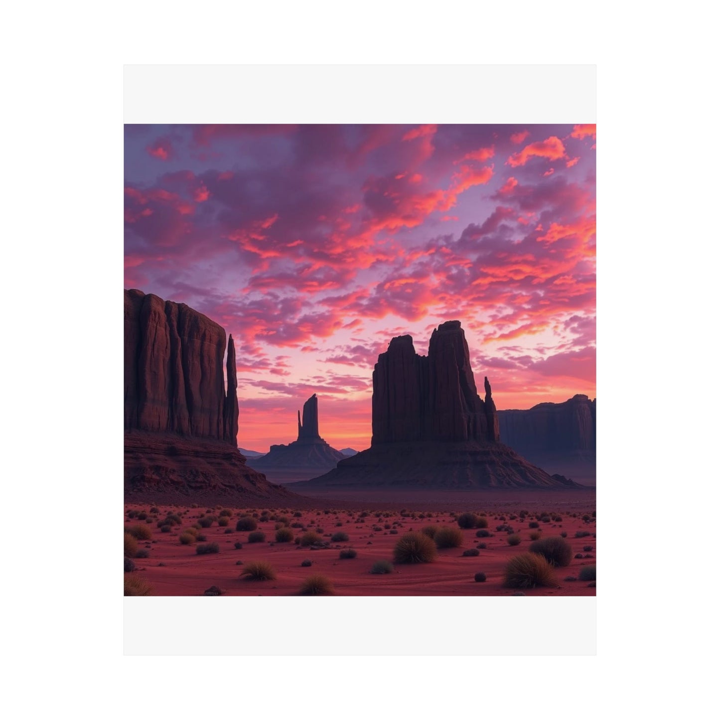 Digital download Sunset Desert Poster