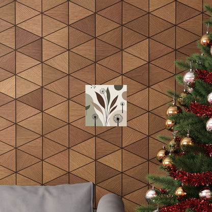 Póster mate, decoración de pared, ambiente natural, diseño de interiores modernos, estética bohemia, arte de pared bohemia, regalo para amantes de las plantas.