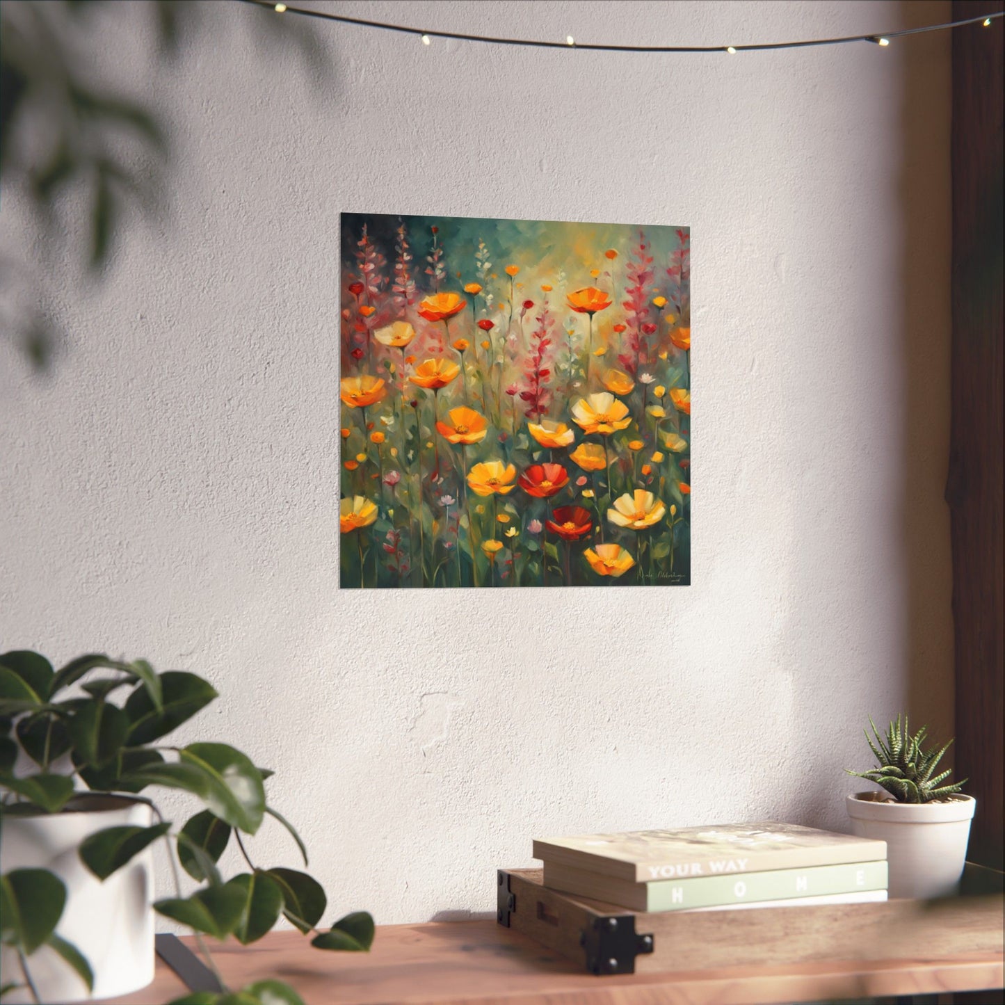 Digital download Poster Wild Flowers Impressionist Style
