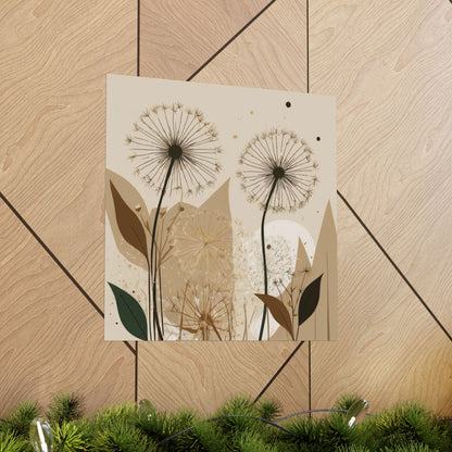 Pósteres florales bohemios mate, arte mural botánico, decoración del hogar, impresiones inspiradas en la naturaleza, regalo para amantes de las plantas.