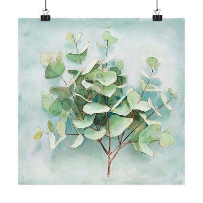 Digital download Eucalyptus Matte Vertical Poster, Botanical Wall Art, Greenery Home Decor, Nature Print, Gift for Plant Lovers