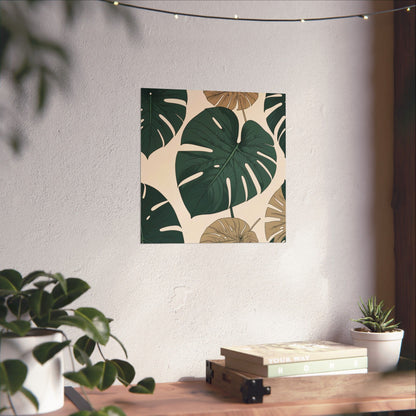 Poster - Tropical Leaf Wall Art, Boho Decor