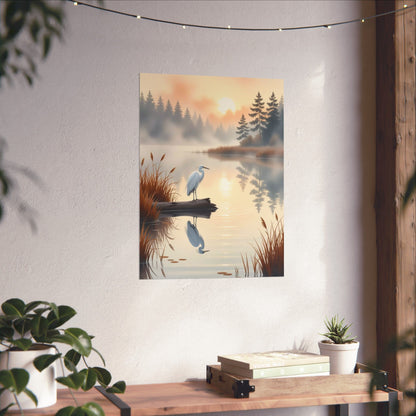 Digital download Posters - Nature-Inspired Tranquil Landscape Art Wall Decor