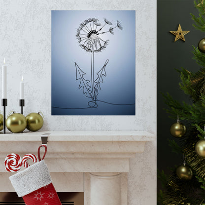 Vertical Poster Dandelion