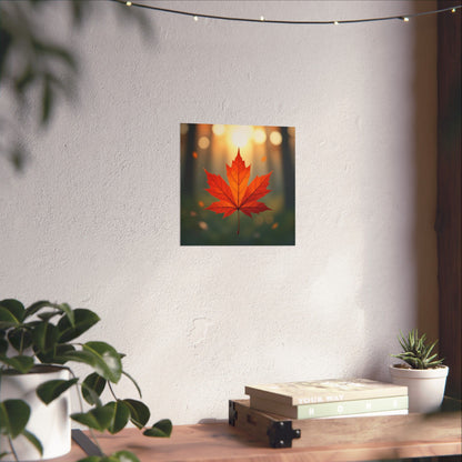 Digital download Poster Maple Leaf Design