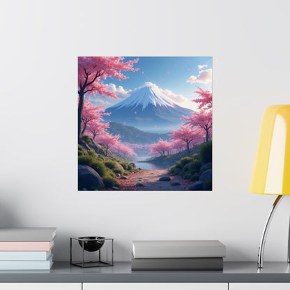 Descarga digital: Pósteres mate escénicos, arte mural natural, impresiones de flores de cerezo japonesas, decoración del hogar, regalo para amantes de la naturaleza.