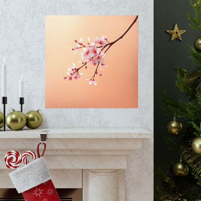 Blossom Serenity Poster, Floral Wall Art, Spring Decor, Minimalist Home Decor, Gift for Nature Lovers, Aesthetic Room Decor