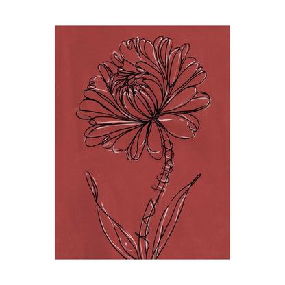Vertical Poster - Artistic Floral Modern Wall Art Decor