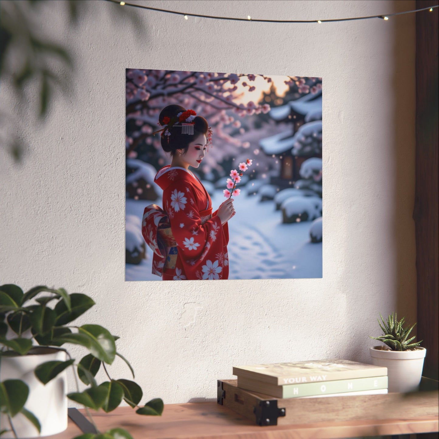 Digital download Japanese Floral Poster