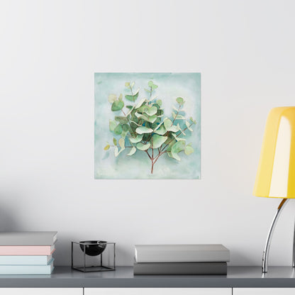 Digital download Eucalyptus Matte Vertical Poster, Botanical Wall Art, Greenery Home Decor, Nature Print, Gift for Plant Lovers