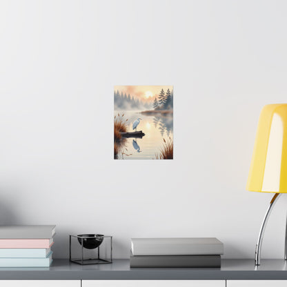 Digital download Posters - Nature-Inspired Tranquil Landscape Art Wall Decor