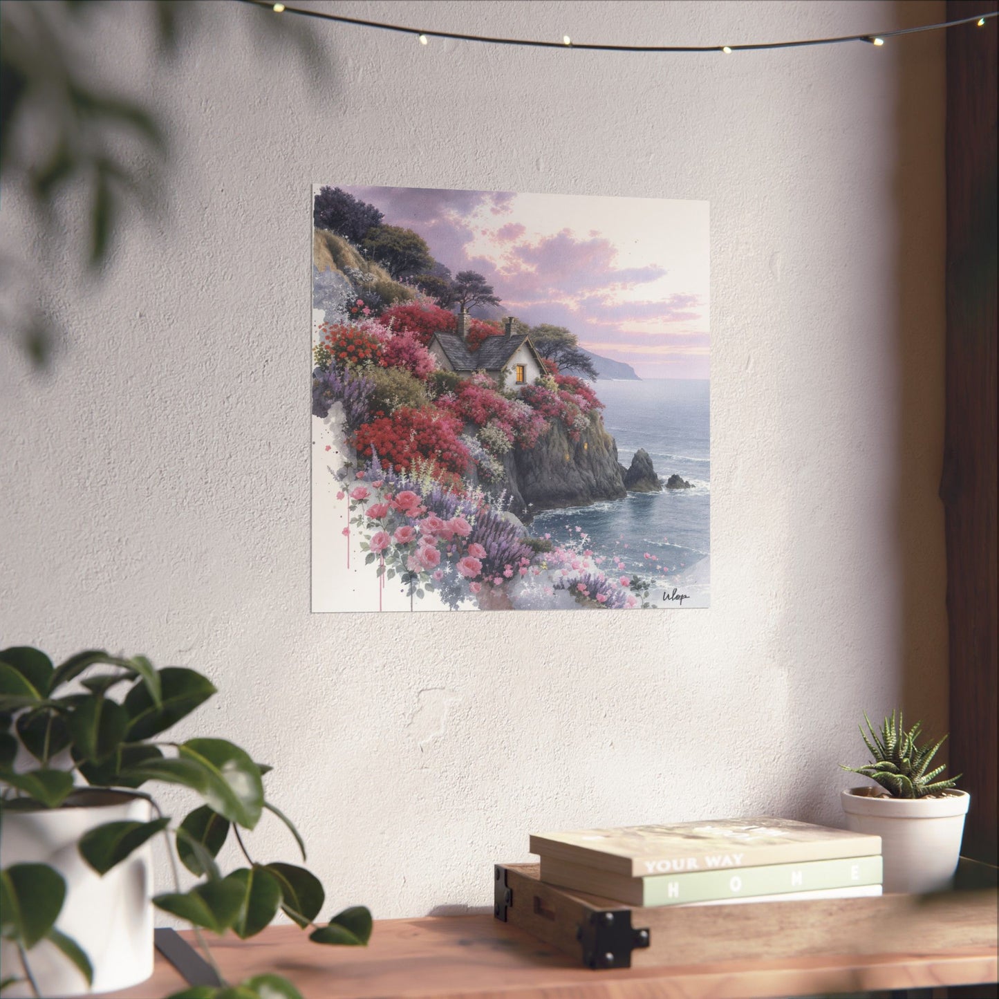 Digital download Coastal House Matte Poster