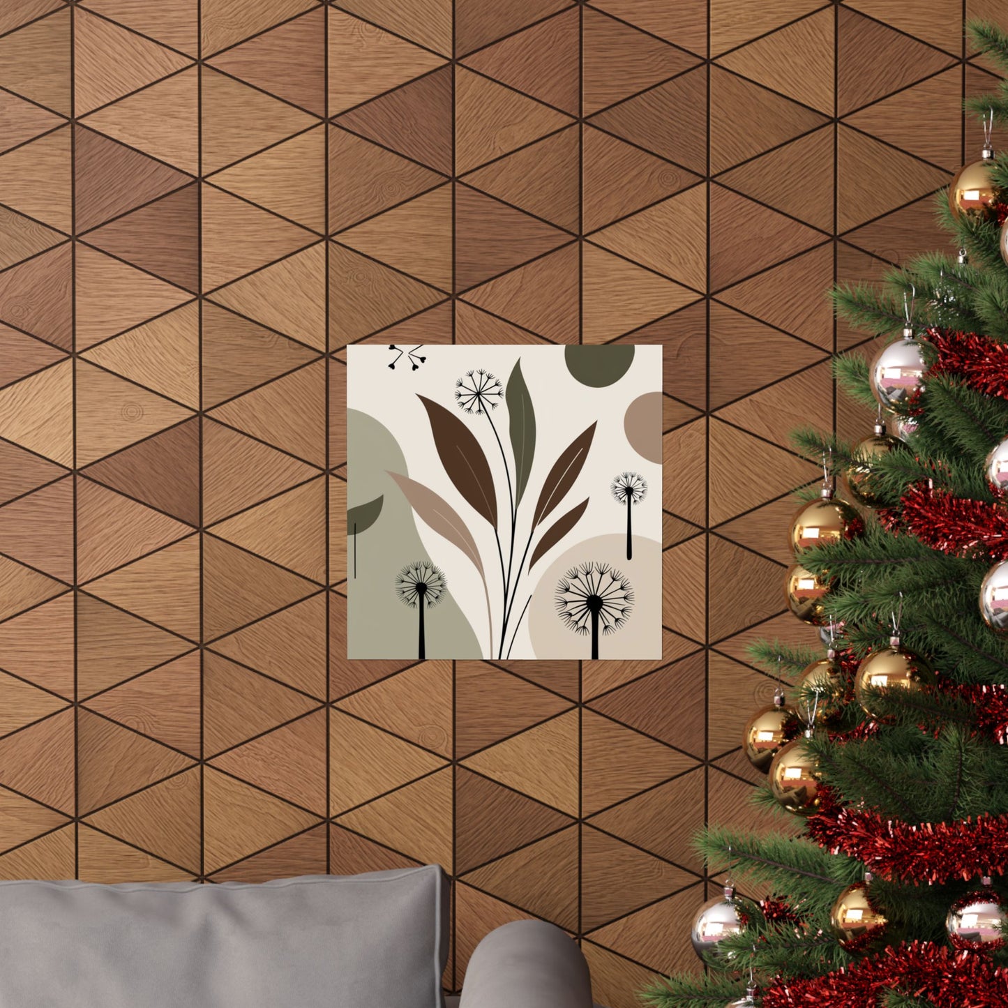 Póster mate, decoración de pared, ambiente natural, diseño de interiores modernos, estética bohemia, arte de pared bohemia, regalo para amantes de las plantas.