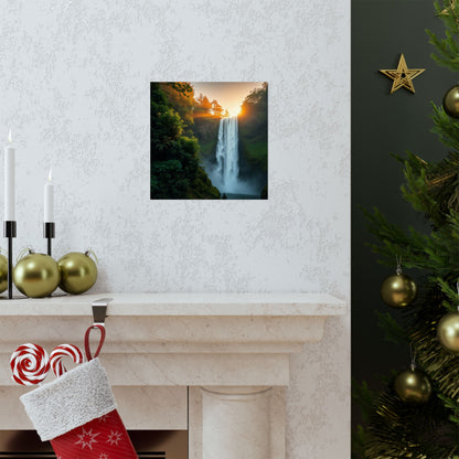 Pósteres mate inspirados en la naturaleza | Arte mural escénico para decoración del hogar, regalo para amantes de la naturaleza, decoración rústica