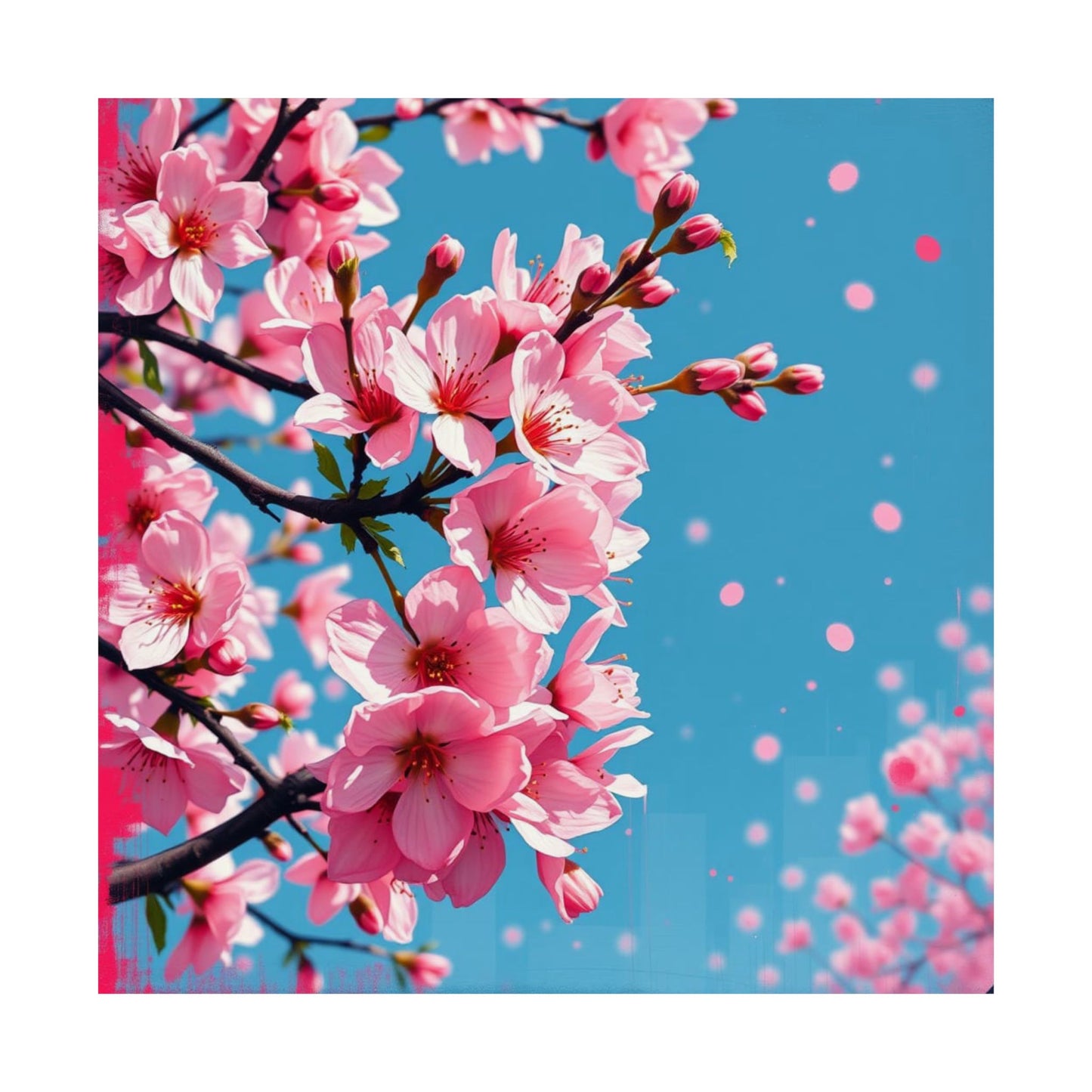 Pósteres mate de flor de cerezo: hermoso arte floral para pared, decoración primaveral, regalo para ella, estética del hogar, amante de la naturaleza
