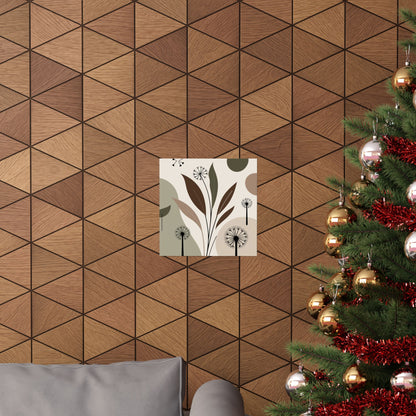Póster mate, decoración de pared, ambiente natural, diseño de interiores modernos, estética bohemia, arte de pared bohemia, regalo para amantes de las plantas.