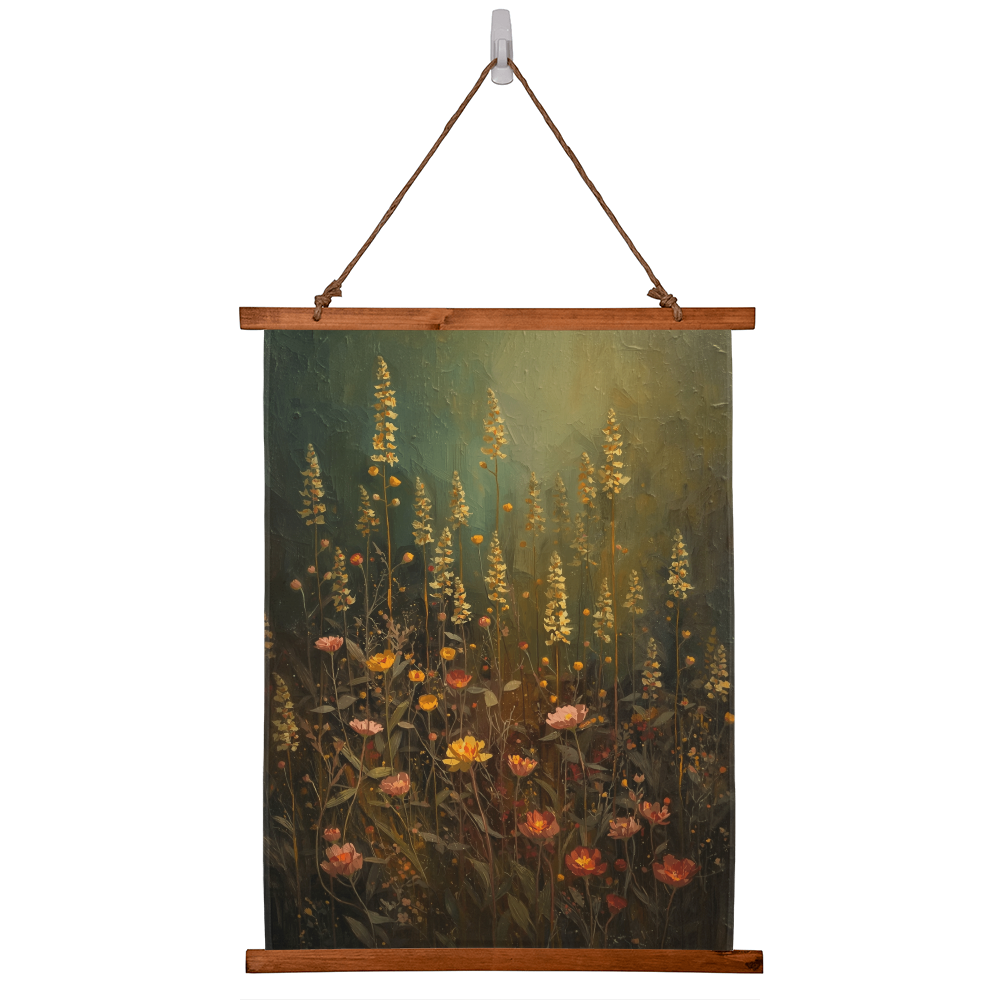 Antique wildflowers poster