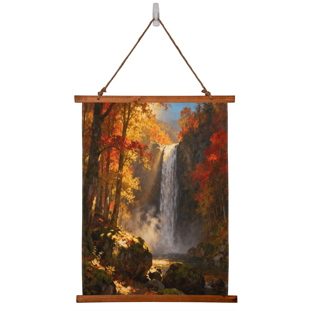 Waterfall in autumn