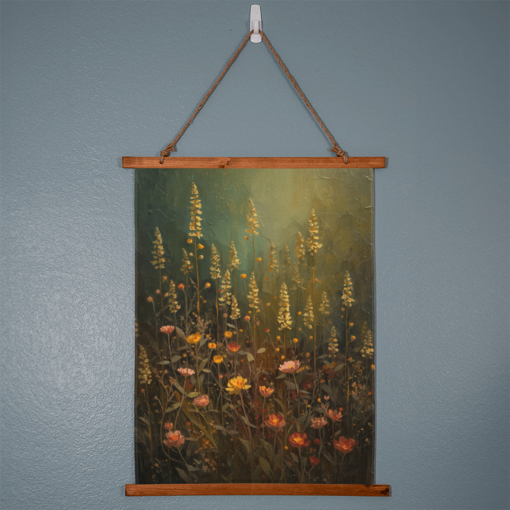Antique wildflowers poster