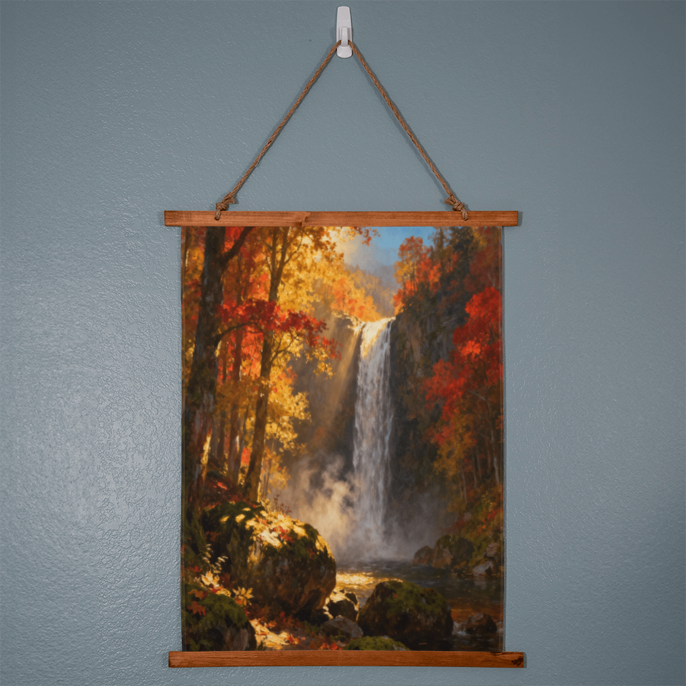 Waterfall in autumn