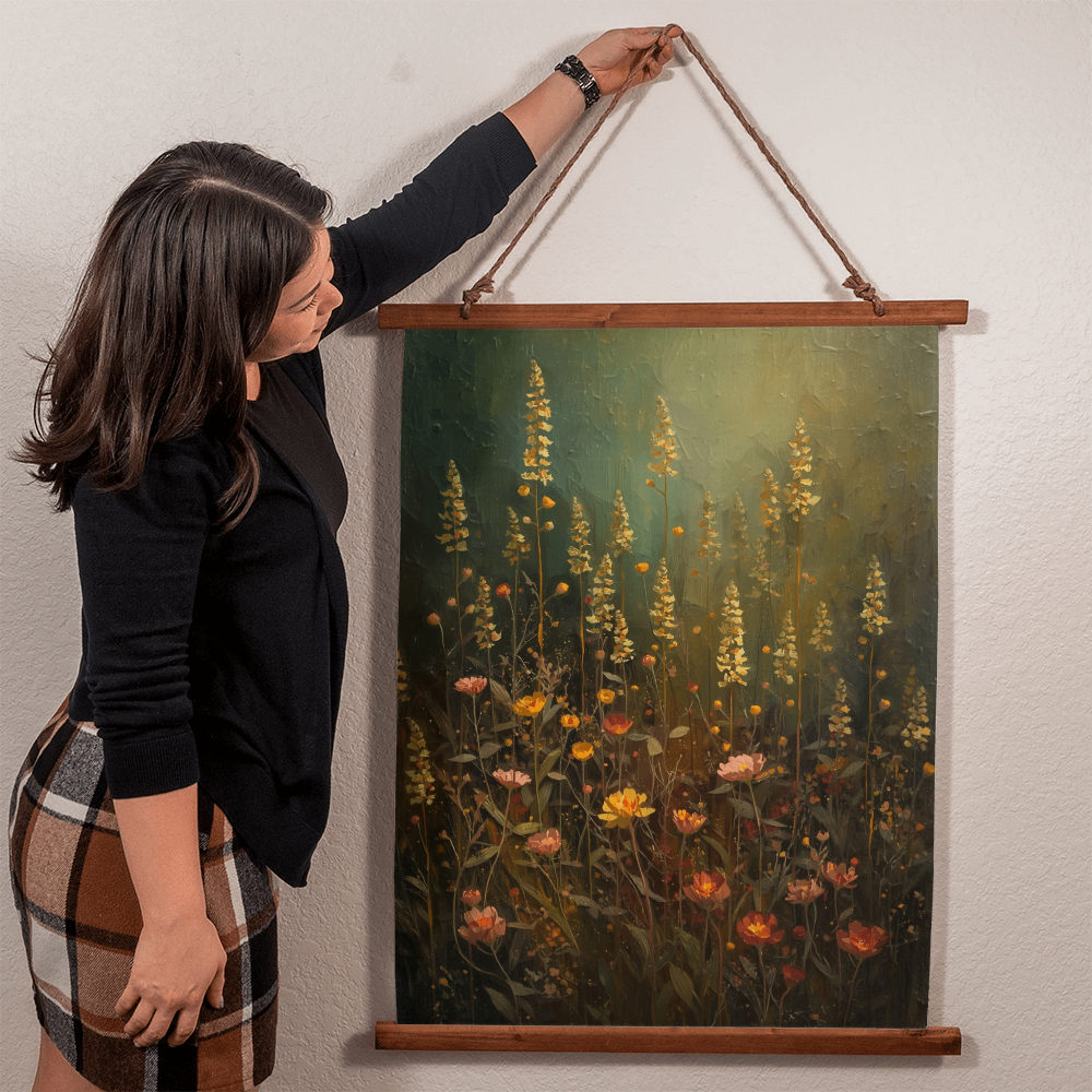 Antique wildflowers poster