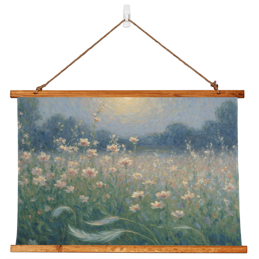 Sunset and wildflowers Monet style