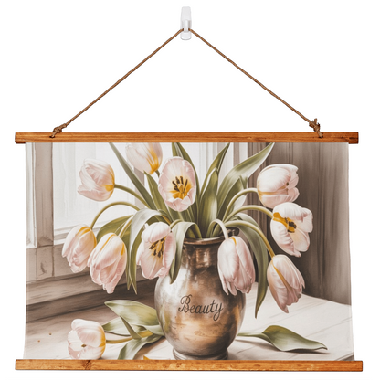 Antique tulips poster