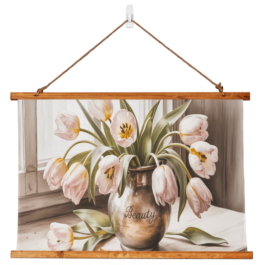 Antique tulips poster