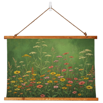 Antique poster of wildflowers