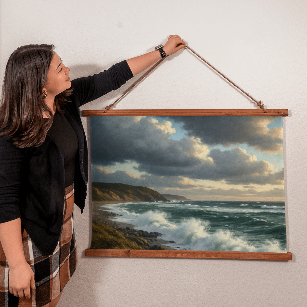 beautiful coastal art poster