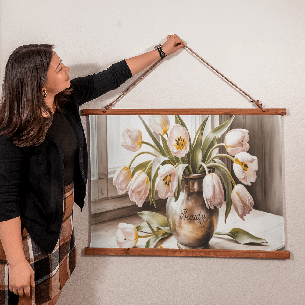 Antique tulips poster